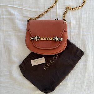 Gucci Orange Leather Crossbody Bag